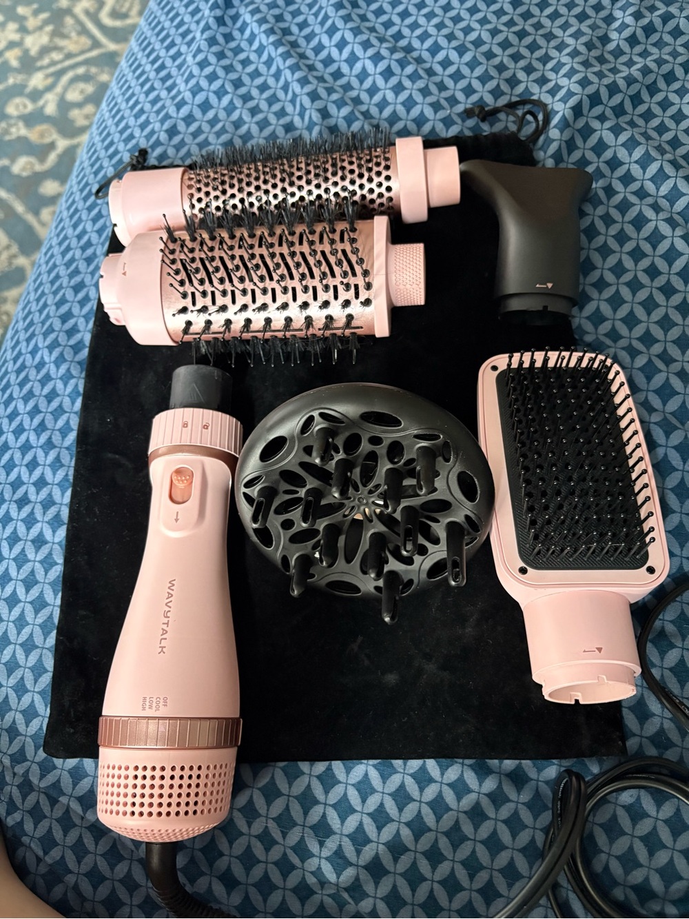 Wavytalk Pink 5-in-1 Hair Styler Set - Pink